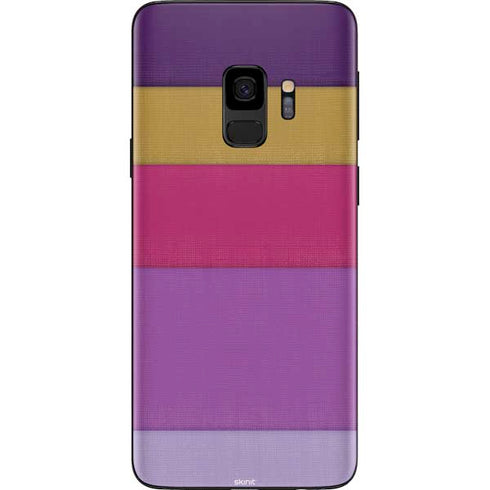 Radiant Orchid Color Block Galaxy S9 Skin